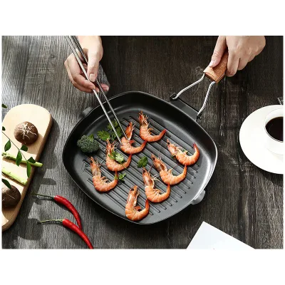 Pentole Set per friggere Set in alluminio Cottura in acciaio inossidabile Fry Kitchen Ceramic e Grill Elettrico Egg Pizza Ss Padella antiaderente