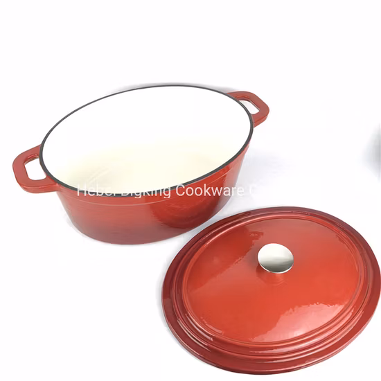 Pentola da cucina con rivestimento in smalto antiaderente rosa, pentola non