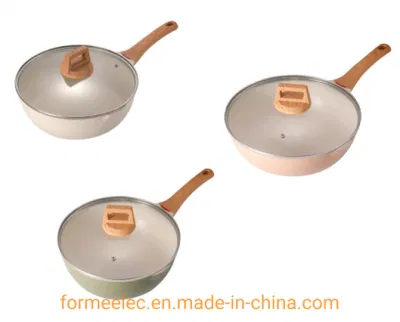 Maifan Stone Cookware Marble Stir Fry Pan 28cm Non